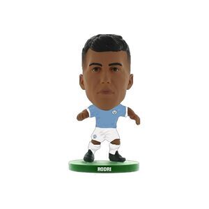 Manchester City FC Rodri SoccerStarz Football Figurine / Sky Blue/White